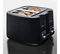 Quest 4 Slice Toaster With Wide Slots - Black