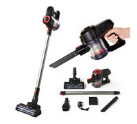 Quest 43579 2-in-1 Lightweight Cordless Vacuum - 40 Min Run Time, 650ml Dust Tank, Washable HEPA, LED Display, Multi-Surface Cleaning