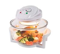 Quest 43890 12 Litre Halogen Oven/Low Fat, Multi-Function Oven/Toughened Glass Material/Healthy Air Cooking/Self-Cleaning Mode / 60 Minute Timer / 1400W