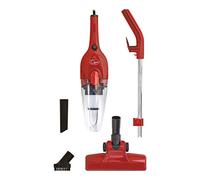 Quest 44820 Vacuum Cleaner 2-in-1 Upright & Handheld, HEPA Filter, Corded, lightweight & Bagless Design, 600W, Red