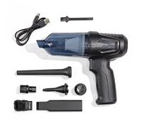 Quest 44900 Handheld Car Vacuum & Blower / 12KPa High Power Suction / HEPA Nano Filter / Compact Cordless Design / 6 Attachments / USB Charging