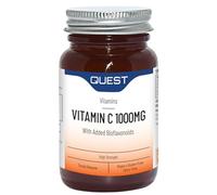 Quest - 45x High Strength Vitamin C 1000mg with Bioflavonoids. Time Release Vitamin C Supplements for Immune Support, Collagen Production and Iron Absorption. Vegan & Gluten-Free