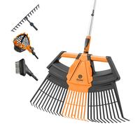 Quest 5in1 Garden Tool Garden Rake Leaf Grab Fruit Picker Paving Brush