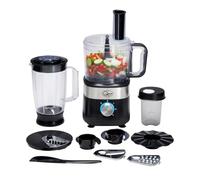 Quest 6-in-1 Food Processor - Chop, Blend, Slice, Shred, Grind & Knead - 2 Litre Bowl, 3 Speeds + Pulse, All Accessories Included, Dishwasher Safe