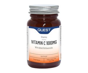 Quest - 60x 1000mg Vitamin C with Citrus Bioflavonoids Complex Timed Release. High Strength Supports Immune System, Collagen Formation, Heart Health & Cell Protection. Vegan & Gluten Free