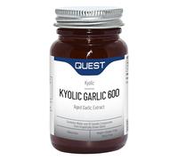Quest - 60x Kyolic Garlic Tablets. High Strength 600mg Odourless Aged Garlic Extract for Heart, Immune, Digestive & Cognitive Health. Daily Dietary Supplement. Vegan & Gluten-Free (Pack of 1)
