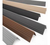 Quest 734-Rgp Self Adhesive Pvc Stair Nosing 50mmx42mm - Brown, 1.8M
