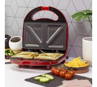 Quest 750W 2 Slice Non Stick Sandwich Toastie Maker | Red