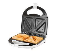 Quest 750W 2 Slice White Panini Toastie Maker Non Stick Sandwich Press Toaster