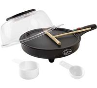 Quest 800W 2-in-1 Popcorn & French Crepe Pancake Maker Black