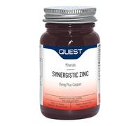 Quest 15mg Synergistic Zinc with Copper for Immune System Support & Hair, Skin & Nails Booster. Daily Vegan & Gluten Free Zinc Supplements Capsules for Immunity & Antioxidant. (Pack 90 Tablets)