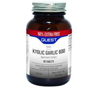 Quest Kyolic Garlic 90 Tablets - 600mg High Strength Odourless Aged Garlic Extract for Heart, Liver & Immune Function. Daily Garlic Supplement, Improve Circulation, Liver Detox & Immunity (Pack of 1)