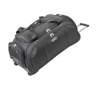 Quest 95.3L Wheeled Holdall Roller Duffel Bag with Skate Wheels A2b Black Large