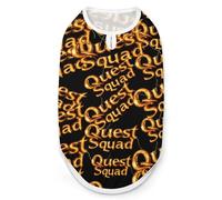 Quest And Squad Cute Printed Dog Shirt Clothes Lightweight Sleeveless Pet Tank Top for Small Medium Large Pets