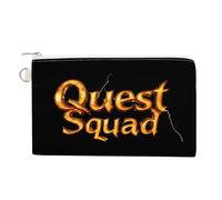 Quest and Squad Portable Coin Purse Pouch Funny Zero Wallet with Zipper Lightweight Organizer Bags for Women Men