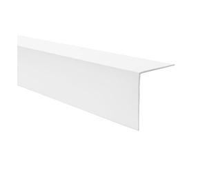Quest Angle Profile PVC 40 x 40 mm Self-Adhesive - White, 150 cm | Impact guard for wall, furniture & table edges, prevents dents & scratches, easy no-drill fitting, tough PVC
