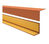 Quest Angle Trim 20 x 20 mm Self-Adhesive PVC - Brick Red, 100 cm | Edge guard, 20 x 20 mm, no-drill self-adhesive fitting, protects furniture, shelves & cabinets, indoor use