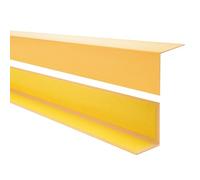 Quest Angle Trim 25 x 25 mm Self-Adhesive PVC - Gold, 200 cm | Edge guard, 25 x 25 mm, no-drill self-adhesive fitting, protects furniture, shelves & cabinets, indoor use