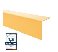 Quest Angle Trim PVC 30 x 30 mm No Drilling - Gold, 200 cm | Angle profile & corner guard for wall edges and external corners, hallway, office & furniture, tough PVC, glue fit