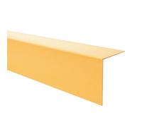 Quest Angle Trim PVC 50 x 50 mm No Drilling - Gold, 100 cm | Angle profile & corner guard for wall edges and external corners, hallway, office & furniture, tough PVC, glue fit
