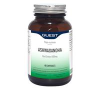 Quest - Ashwagandha Root Extract Capsules 500mg High Strength Ashwagandha Natural Herb Supplement Energy Boost for Anxiety, Stress Relief, Sleep, Focus & Memory. Vegan & Gluten-Free (60 Capsules)