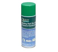 Quest Awning Rail Zip Lubricant & General Maintenance Spray - 400ml Aerosol - Colourless Non-Staining Silicone Spray for Caravan Rails, Rubber Seals, Plastics, Metal & More