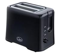Quest Black 2 Slice Toaster, Variable Browning Control, Wide Slots, 870W | Electric Toaster, Reheat & Defrost Function, Removable Crumb Tray, Cord Storage, Adjustable Browning, Toast, Bagels, Crumpets