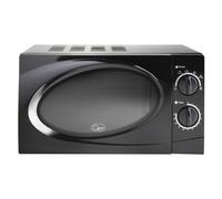 Quest 35860 20 Litre Classic Microwave / 700W Power / 30 Minute Manual Dial Timer / Reheat & Defrost Functions / 6 Power Levels / Black Colour