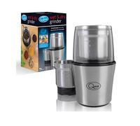 Quest Compact Stainless Steel Electric Grinder, 80g, 200W, 20 x 12 x 12cm 34170