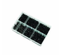 Quest Consumables Self Tapping Screws PZD Flange Head Assorted Box - Black