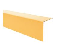 Quest Corner Guard PVC 30 x 30 mm No Drilling - Gold, 150 cm | Angle trim & wall edge protector, 1.18x1.18 inches, tough PVC, sticks on with adhesive, hallways, offices & furniture