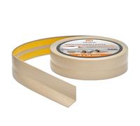 Quest Corner Trim PVC 15 x 15 mm Self-Adhesive - Beige, 25 m | Edge guard, 0.59x0.59 inches, self-adhesive, UV & chemical-resistant, seals wall & floor gaps, kitchens & bathrooms
