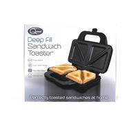 Quest Deep Fill 900W Sandwich Toaster Toastie Maker Non Stick Stainless Steel