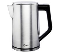 Quest Digital Temperature Control Kettle, 1.7L Capacity, 5 Temperature Settings for Tea/Coffee/Herbal/Green, Stainless Steel, 3000W (68339)