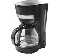 Quest Drip Filter Coffee Machine, Reusable Nylon Filter, 1.25 L Capacity, Black - 36579