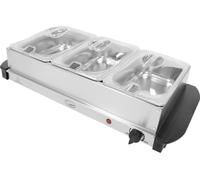 QUEST Electric Buffet Server & Warming Tray - Silver