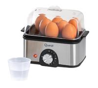 Quest 34369 Silver Stainless Steel Egg Cooker 500W - Size: 20 x 15 x 21.5cm - Wilko