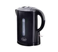 Quest Electric Kettle 1080W 1Litre Black Rapid Boil Cordless Auto Shut Off Water