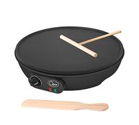 Quest Black Pancake Crepe and Flatbread Maker - Size: 34 x 9 x 33cm - Wilko