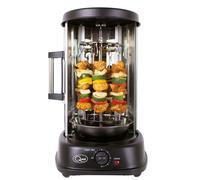 Quest Electric Rotisserie Grill | Vertical Kebab Machine | Cooks Doner Kebabs, Shawarma, Gyros & Chicken | 7 Skewers | 21L | 60-Min Timer | Auto Shut-Off | 1500W