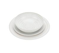 Quest Elite 12 Piece Dinner Set Recycled Post-Consumer Materials BPA Free & Dishwasher Safe Outdoor Camping Plates & Bowl Sets for Caravan Motorhome Heat Resistant Artisan (Wisteria)
