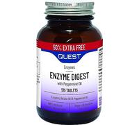 Quest Enzyme Digest with Peppermint Oil 90+45 Tablets. Potent Blend for Enhanced Nutrient Absorption & Comfort! (2 Pack)