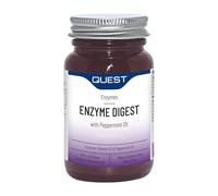 Quest Enzyme Digest with Peppermint Oil and Betaine. 90 Vegan Tablets for Bloated Stomach and Indigestion. Dairy and Gluten Free Enzymes Digestion Supplement for Bloating and Heartburn Relief