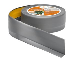 Quest Flexible Skirting Board Self Adhesive - 50 mm x 20 mm (1.97 in x 0.79 in) - PVC Moulding Trim, Baseboard Soft Trim for Floor, Wall, Kitchen, Bathroom, Hallway (Grey, 25 Meter (82 ft))