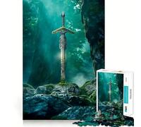 Quest for Excalibur Hard Jigsaw Puzzle for Adults 1000 Pieces Pure Logic Toy Home Activity Clean Cut Lovely Gift (38x52cm)
