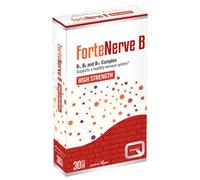 Quest - ForteNerve B High Strength Vitamin B Complex Supplement. Vitamin B1, B6 and B12 for Healthy Nervous System & Cognitive Performance, Tiredness and Fatigue. Vegan, Gluten-Free (30 Tablets)