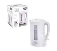 Quest Jug Kettle White, 1.7L - Compact Cordless Electric Kettle With Water Level Indicator - Fast Boil Small Kitchen Kettle
