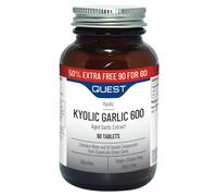 Quest Kyolic Garlic Tablets 600mg – High Strength Odourless Aged Garlic Extract, 90 Tablets