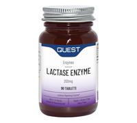 Quest Lactase Enzyme 200mg for Lactose Intolerance Relief. 2000 ALU Fast Relief Dairy Enzymes Digestive Supplement to Prevent Gas, Bloating & Diarrhoea. Dairy Free, Gluten Free & Vegan (90 Tablets)