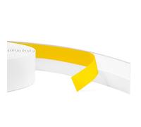 Quest Laminate Window & Cover Strip 30 mm Self-Adhesive - White, 20 m | Flexible end trim strip, 1.18 inches wide, laminate PVC finish, self-adhesive no-drill, windows & floors, indoor use